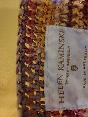 Helen Kaminski Multicolor Woven Raffia Tote